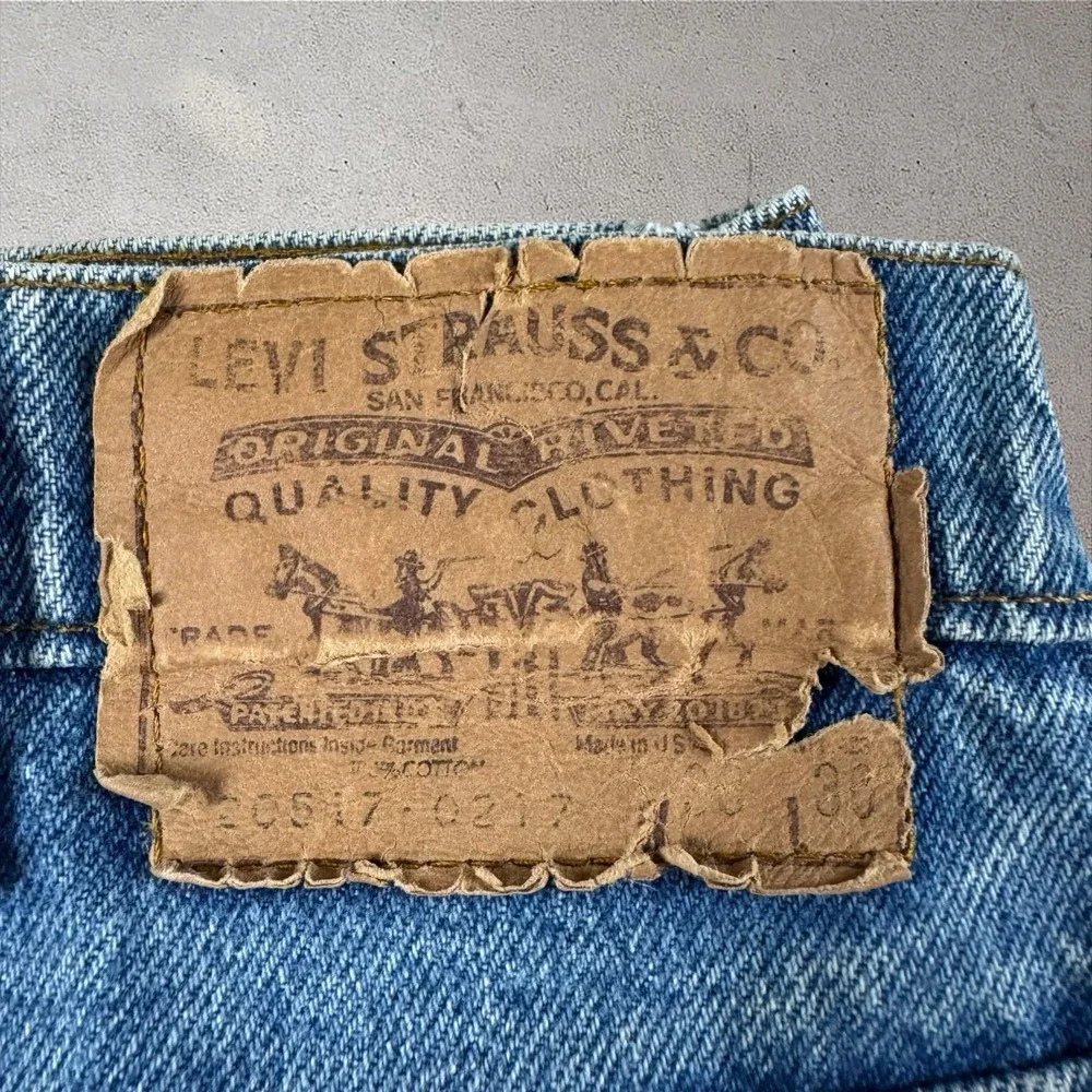 Vintage Levi's 517 Orange Tab Bootcut Jeans 20517-0217 Fits 35x27.5 USA Flare - Picture 4 of 9